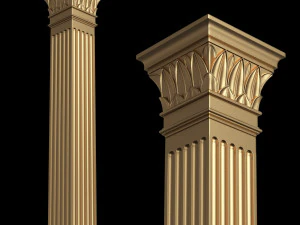 Column Capitals Collection 3D Model