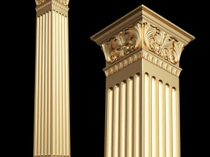 Column Capitals Collection 3D Model