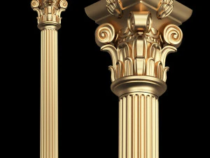 Column Capitals Collection 3D Model