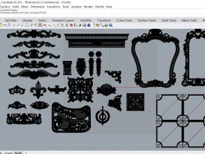 Collection of 25 Classic Carvings 05 3D Model