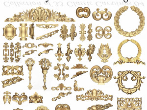 Collection of 170 Classic Carvings 06 Modèle 3D