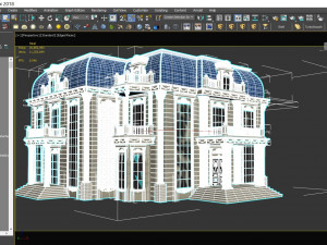 Classic Mansion Villa 01 3D Model