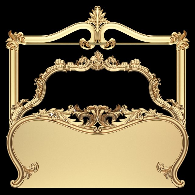 Carved Headboard Collection Modelo 3D .c4d .max .obj .3ds .fbx .stl .blend 