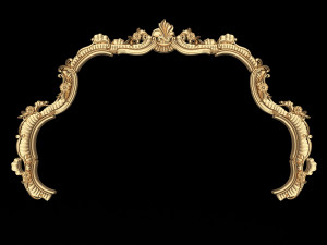 Carved Headboard Collection Modelo 3D