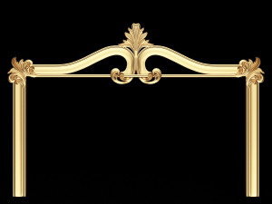 Carved Headboard Collection Modelo 3D