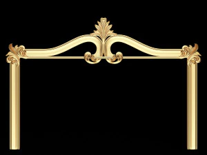 Carved Headboard Collection 3D Model
