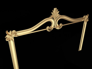 Carved Headboard Collection Modelo 3D