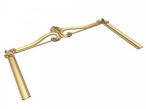 Carved Headboard Collection Modelo 3D