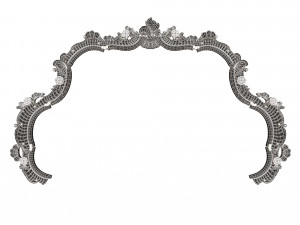 Carved Headboard Collection Modelo 3D