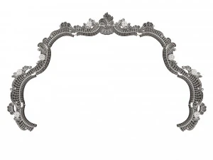 Carved Headboard Collection 3D Model