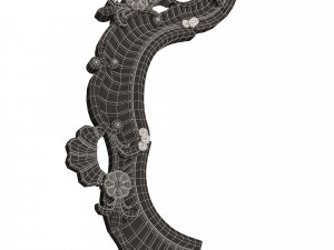 Carved Headboard Collection Modelo 3D