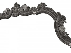 Carved Headboard Collection 3D Model