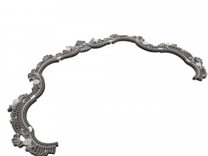 Carved Headboard Collection Modelo 3D