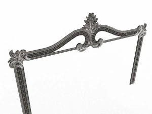 Carved Headboard Collection 3D Model