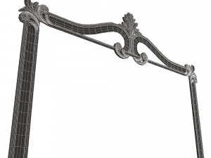 Carved Headboard Collection 3D Model