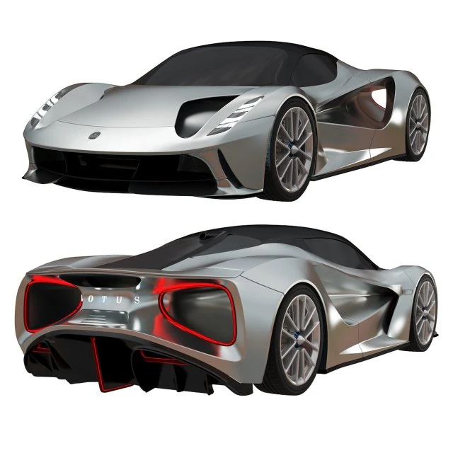 Lotus Evija 2020 3D Model .c4d .max .obj .3ds .fbx .stl .blend 