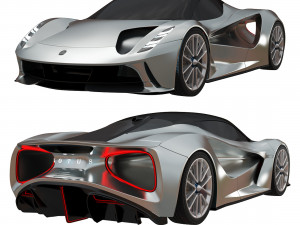 Lotus Evija 2020 3D Model