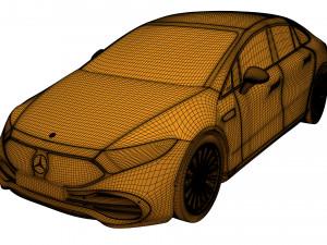 Mercedes Benz EQS 450 2021 Modello 3D