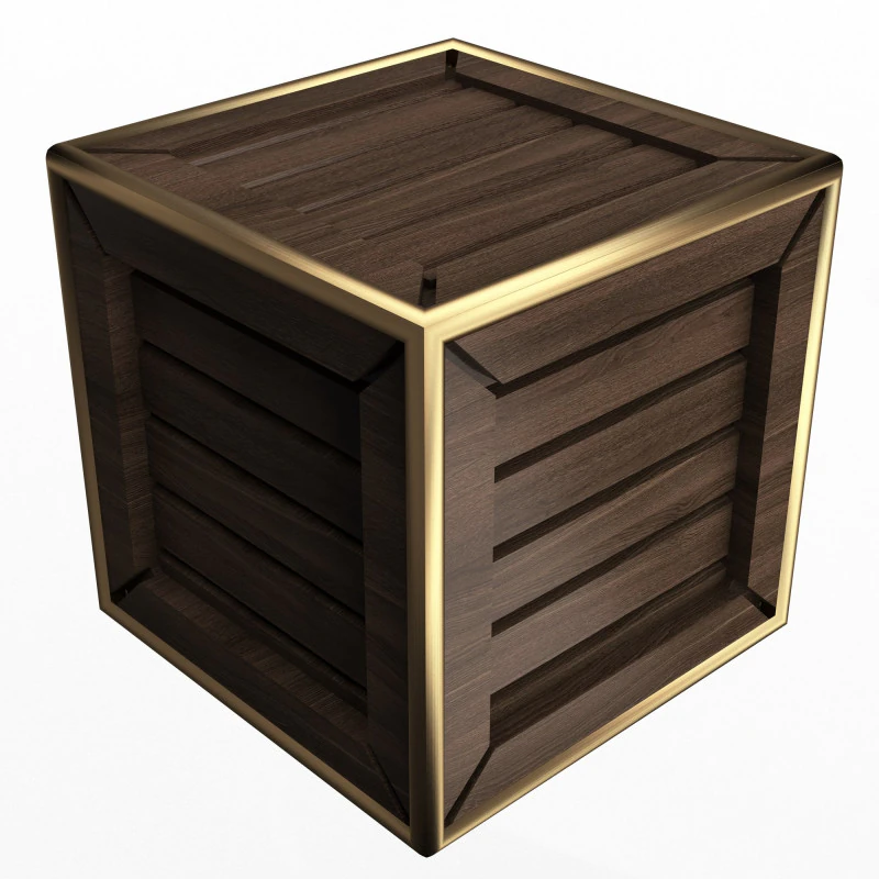 나무 상자 3D 모델 .c4d .max .obj .3ds .fbx .stl .blend 
