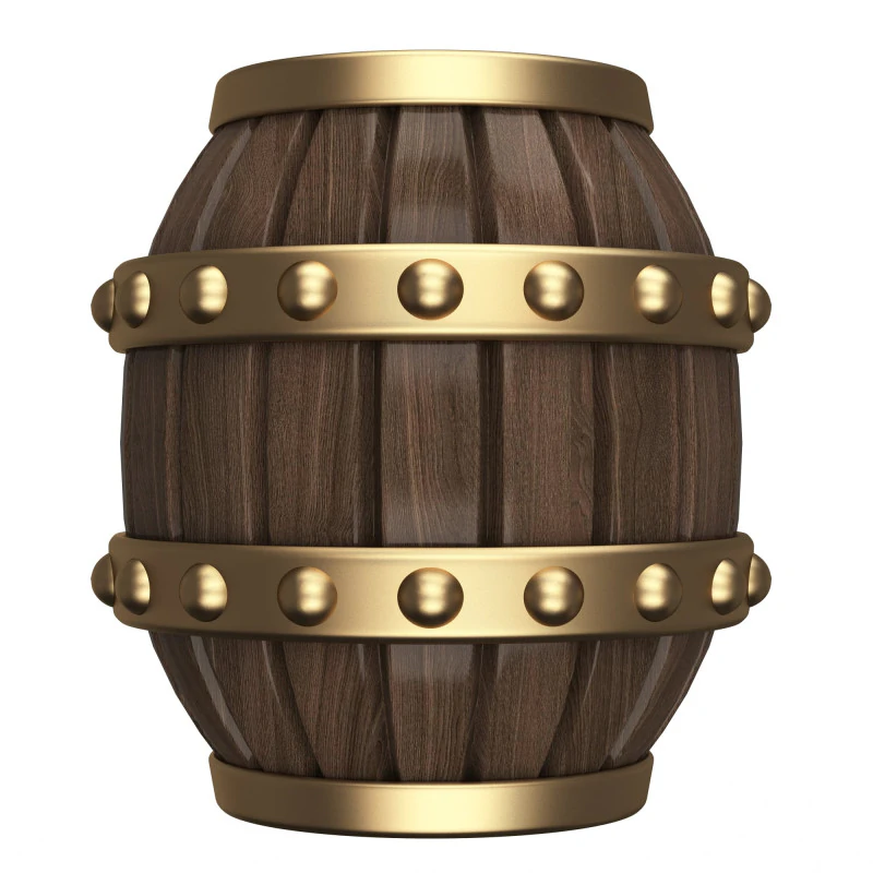 Barrel 3D Model .c4d .max .obj .3ds .fbx .stl .blend 