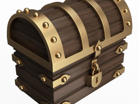 Chest Treasure 3D Model