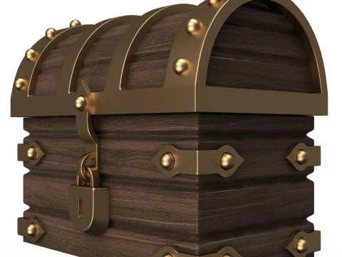 Chest Treasure 3D Model