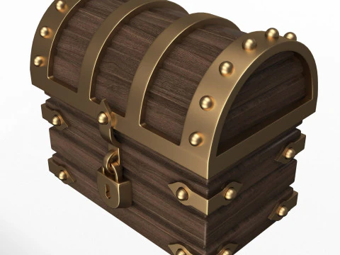 Chest Treasure 3D Model