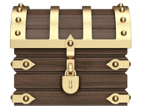 Chest Treasure 3D Model