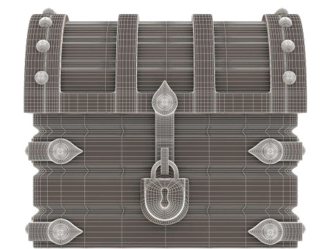Chest Treasure 3D Model