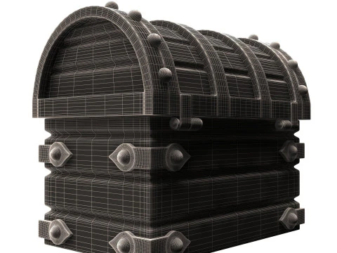Chest Treasure 3D Model