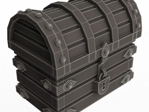 Chest Treasure 3D Model