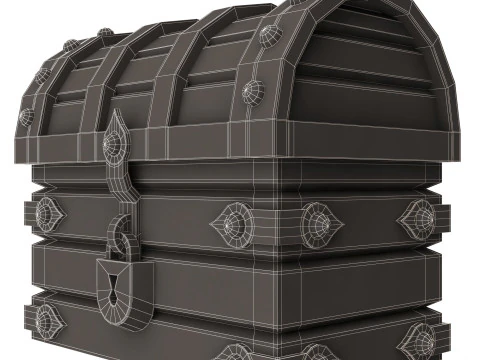Chest Treasure 3D Model