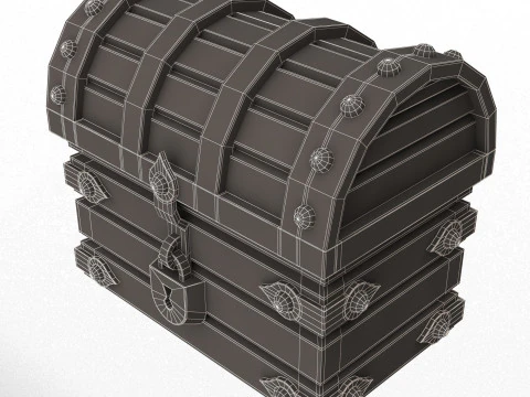 Chest Treasure 3D Model