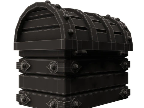 Chest Treasure 3D Model