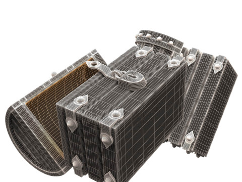 Chest Treasure Opened 3D Model