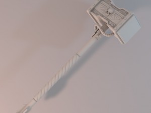 battle hammer 3D मॉडल