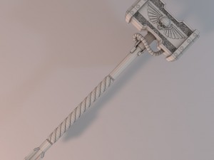 battle hammer Model 3D