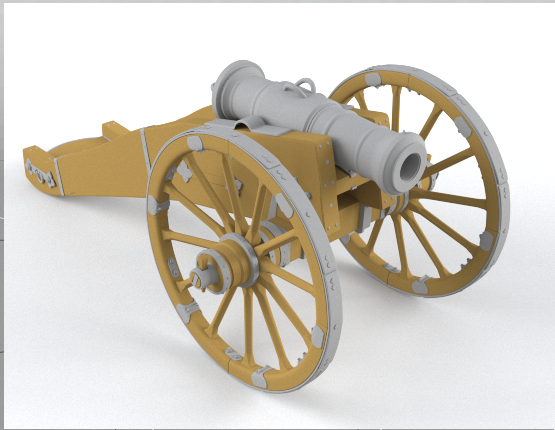 cannon 3D Модель .c4d .max .obj .3ds .fbx .stl .blend 