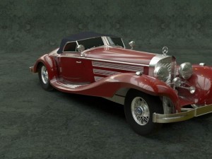 mercedes-benz 500k 3D Model