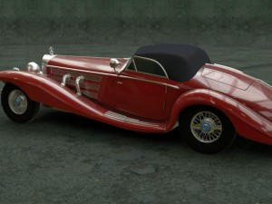 mercedes-benz 500k 3D Model