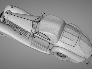 mercedes-benz 500k 3D Model