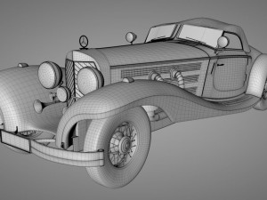 mercedes-benz 500k 3D Model
