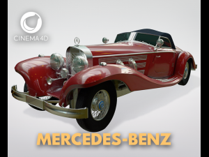 mercedes-benz 500k 3D Model