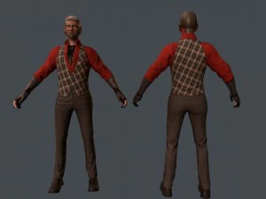 uomo armato Modello 3D