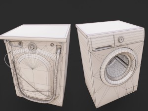 washing machine 3D मॉडल