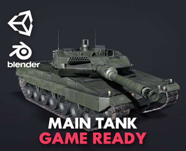 main tank Modelo 3D .c4d .max .obj .3ds .fbx .stl .blend 