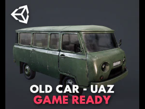uaz 452 stary wojskowy Model 3D