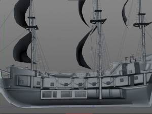 3d sailboat galleon model Modèle 3D