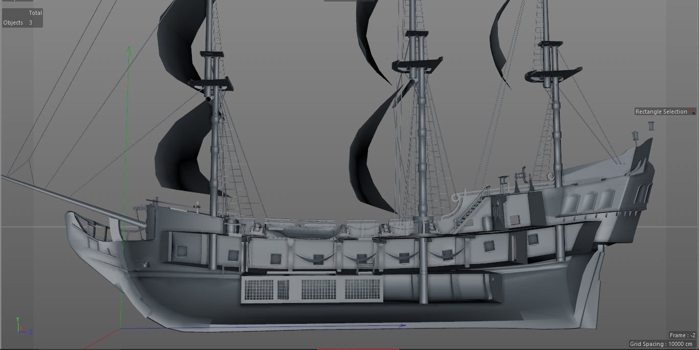 3d Sailboat Galleon Model 3D Модель In Выдуманные Корабли 3DExport