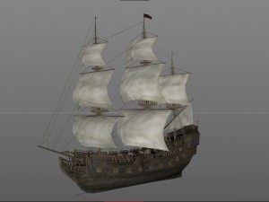 3d sailboat galleon model Modèle 3D
